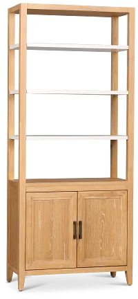 Nantucket Two-tone Door Bookcase
