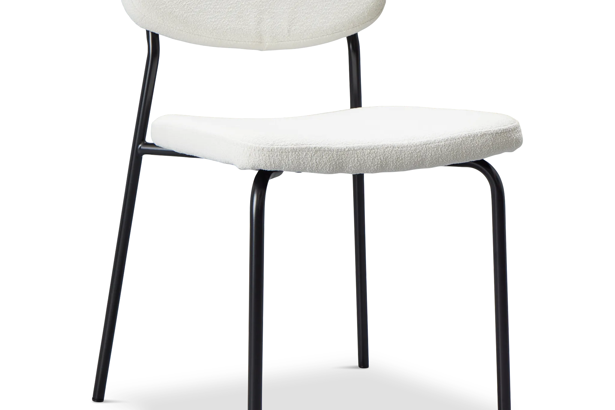 Andover White Upholstered Side Chair