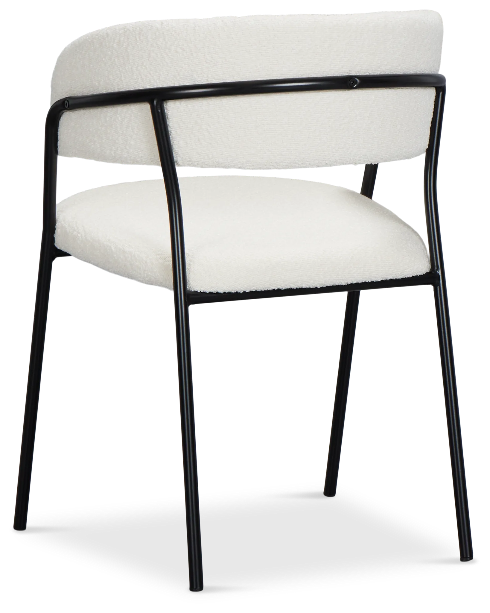 Fremont White Upholstered Arm Chair