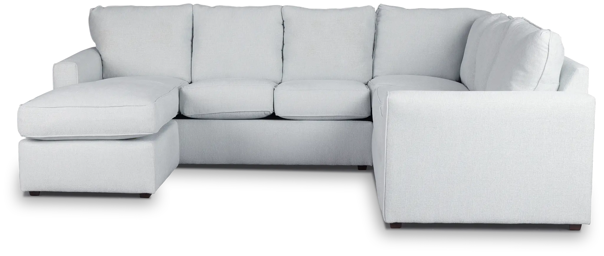 Avalon Light Blue Fabric Left Chaise Sectional Avalon Light Blue Fabric Left Chaise Sectional