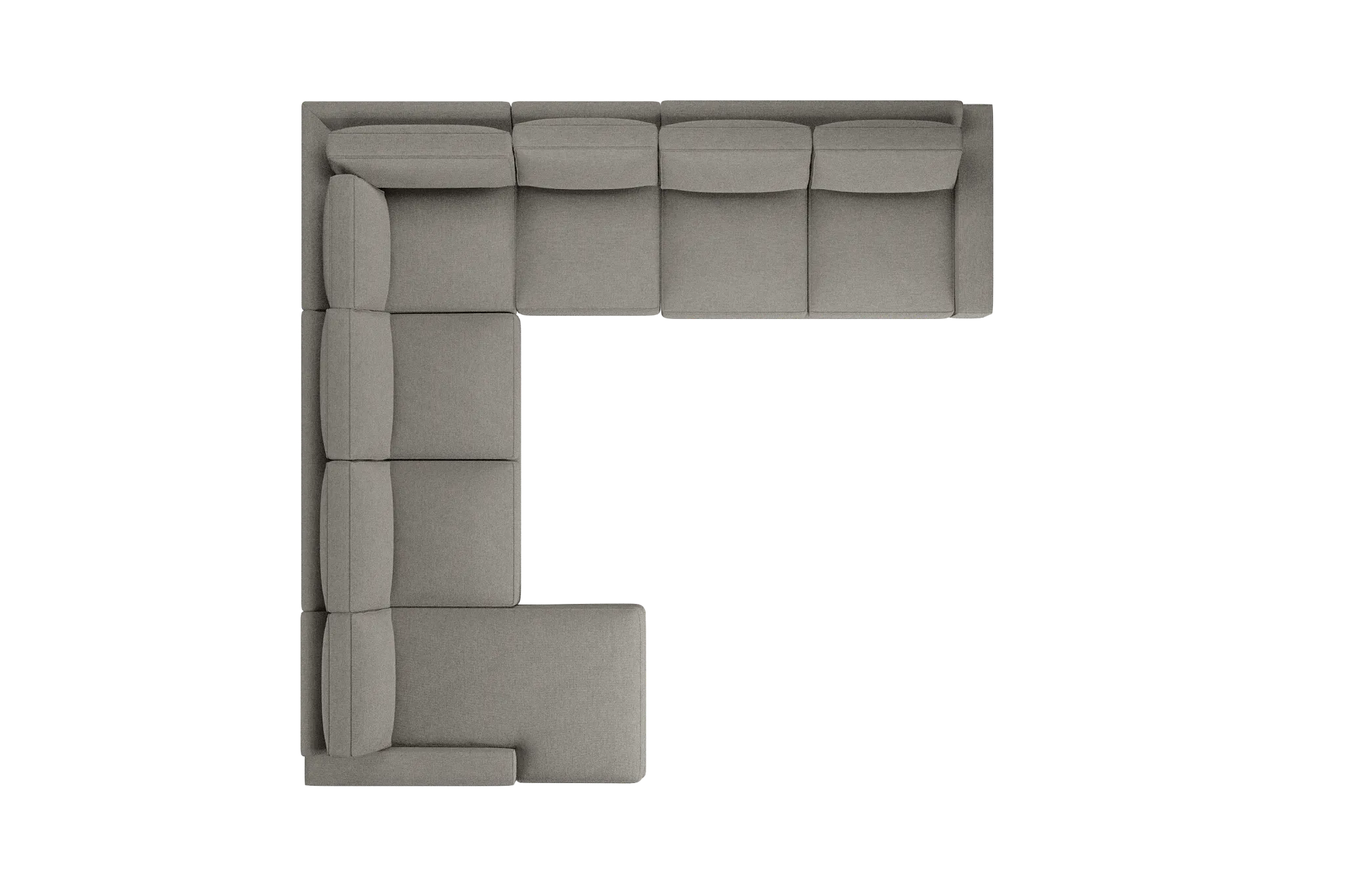 Edgewater Maguire Pewter Large Left Chaise Sectional