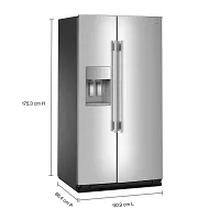 Kitchenaid 536 Series Stainless Steel Side By Side Refrigerator