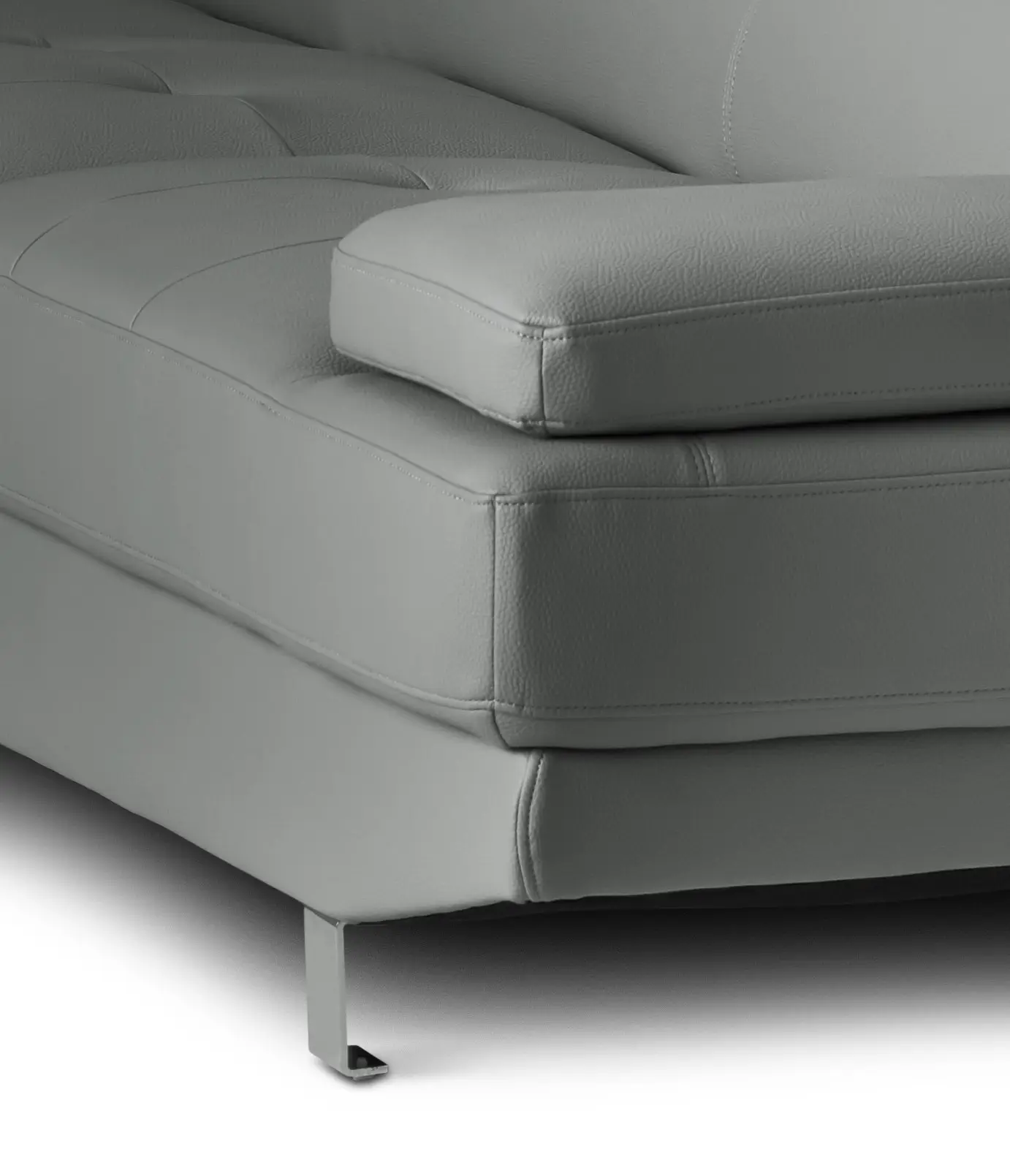 Zane Dark Gray Micro Left Chaise Sectional Zane Dark Gray Micro Left Chaise Sectional