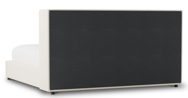 Captiva Gellar White 48" Upholstered Shelter Bed