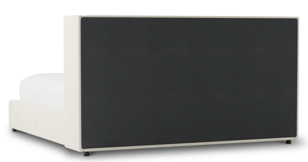 Captiva Gellar White 48" Upholstered Shelter Bed