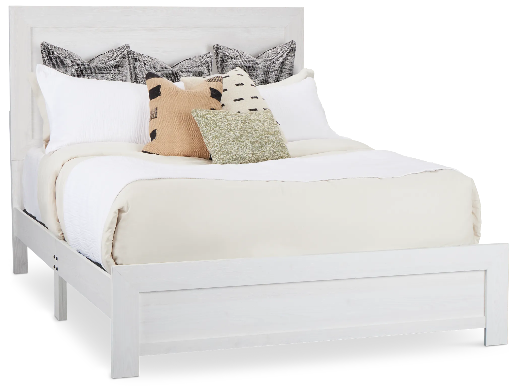 Ollie White Panel Bed