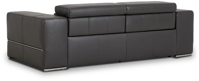Dante Gray Leather Power Reclining Sofa