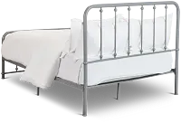 Rory Gray Metal Panel Bed