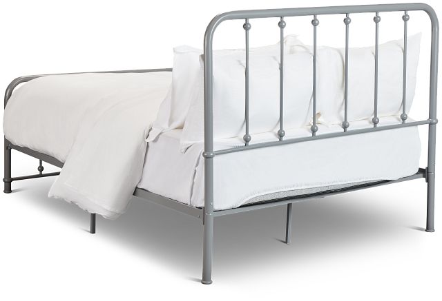 Rory Gray Metal Panel Bed