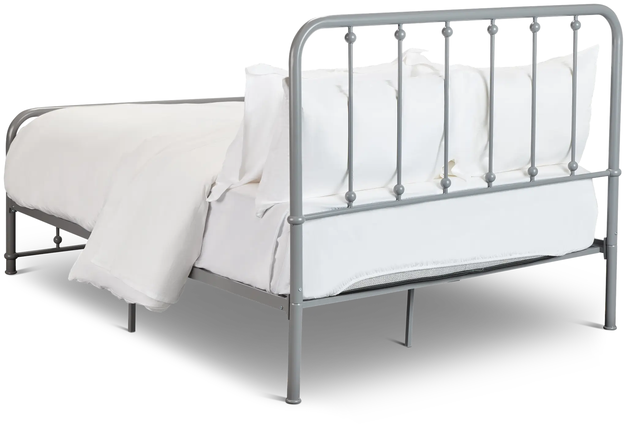 Rory Gray Metal Panel Bed Rory Gray Metal Panel Bed