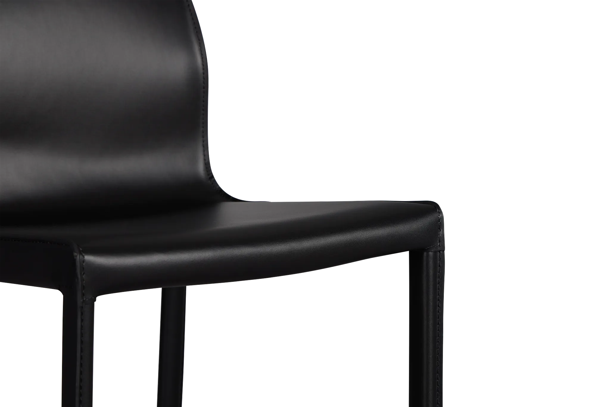Lugo Black Upholstered Side Chair