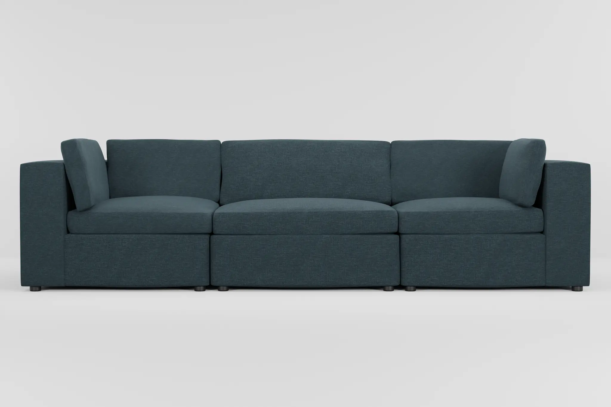 Destin Elevation Dark Blue Fabric 3-piece Modular Sofa Destin Elevation Dark Blue Fabric 3-piece Modular Sofa