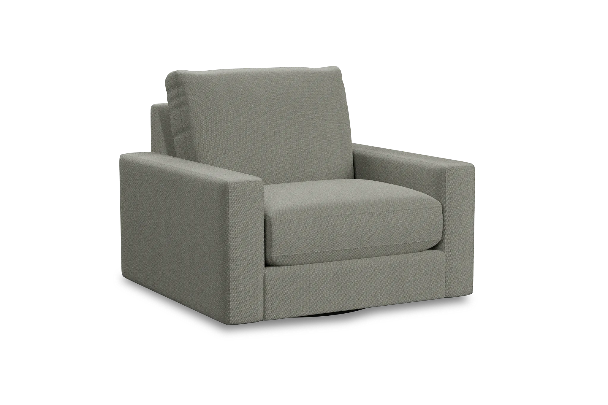 Edgewater Delray Pewter Swivel Chair