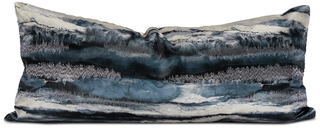 Lanie Gray Lumbar Accent Pillow