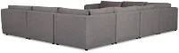 Serena Gray Fabric 8-piece Modular Sectional