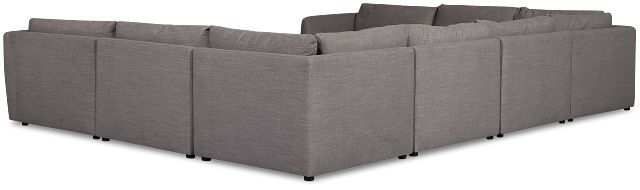 Serena Gray Fabric 8-piece Modular Sectional