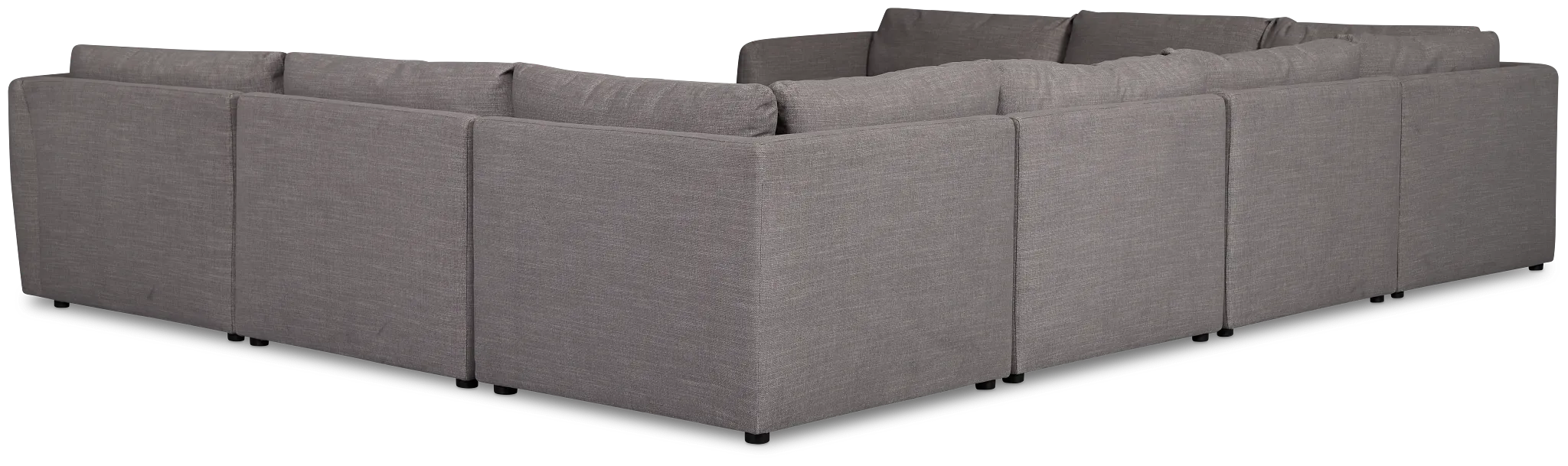 Serena Gray Fabric 8-piece Modular Sectional