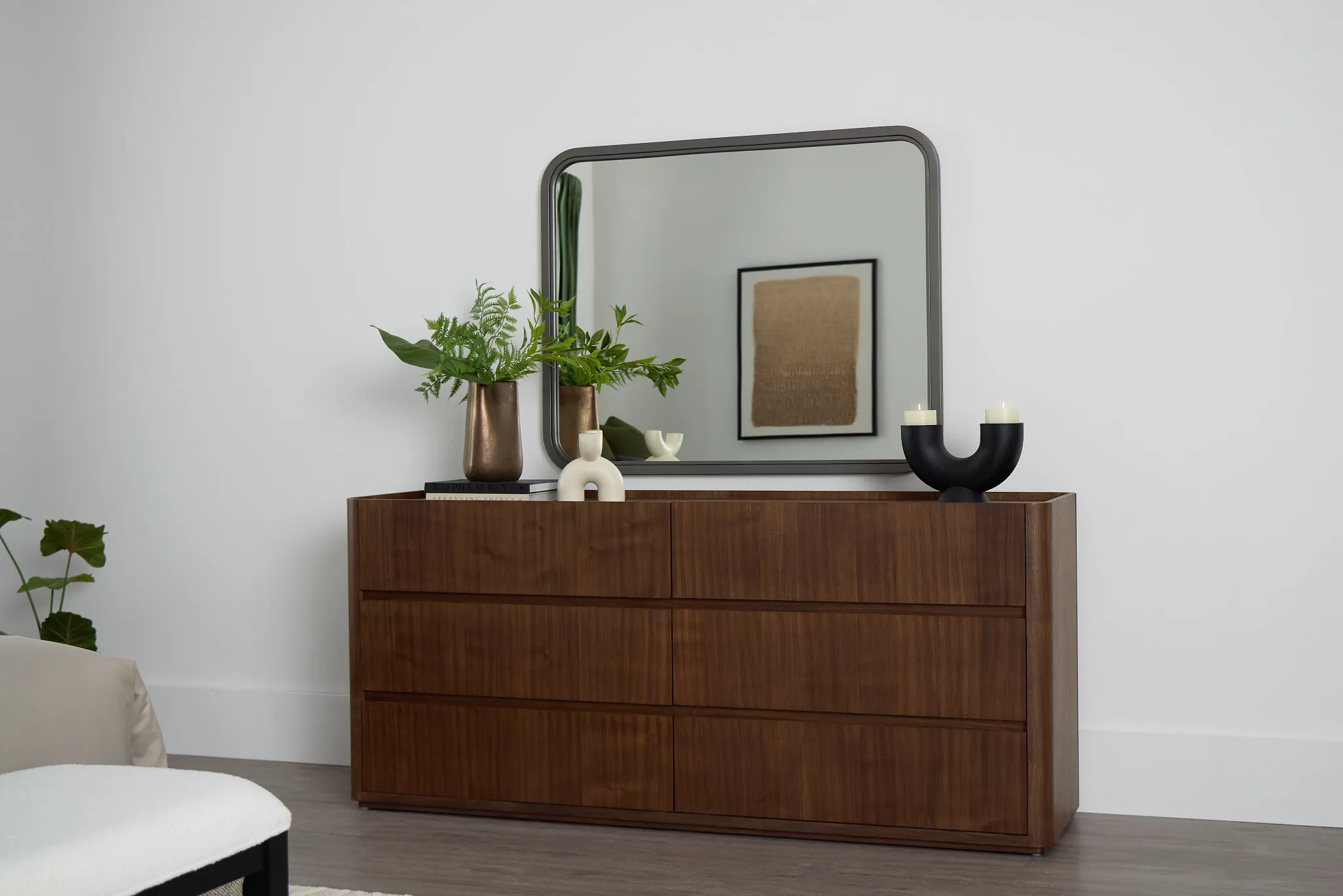Nomad Mid Tone Dresser & Mirror