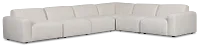 Baylor Light Beige Fabric 6-piece Modular Sectional