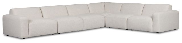Baylor Light Beige Fabric 6-piece Modular Sectional