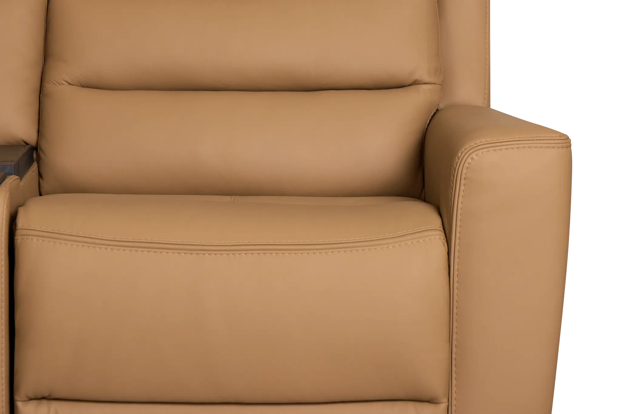 Wilder Brown Leather Medium Tri Power Sectional W/refrigerated Console Wilder Brown Leather Medium Tri Power Sectional W/refrigerated Console
