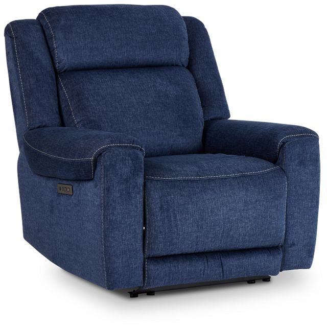 Dark online blue recliner