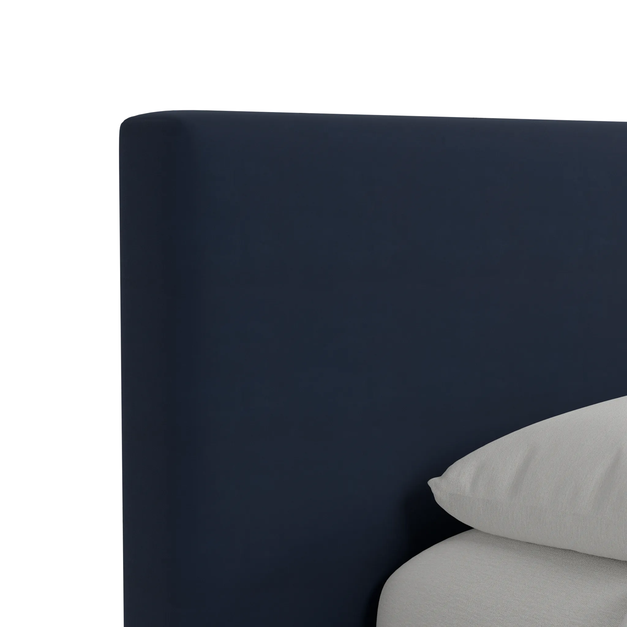 Grayton Joya Dark Blue 44" Upholstered Platform Bed