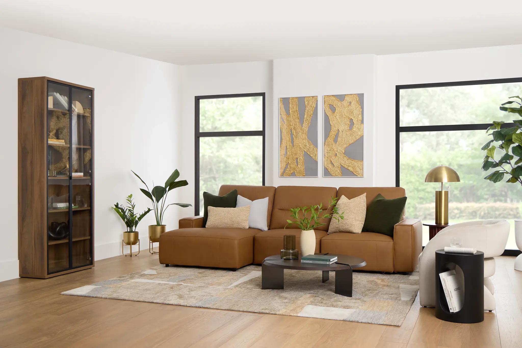 Atticus Dark Tone Round Coffee Table Atticus Dark Tone Round Coffee Table