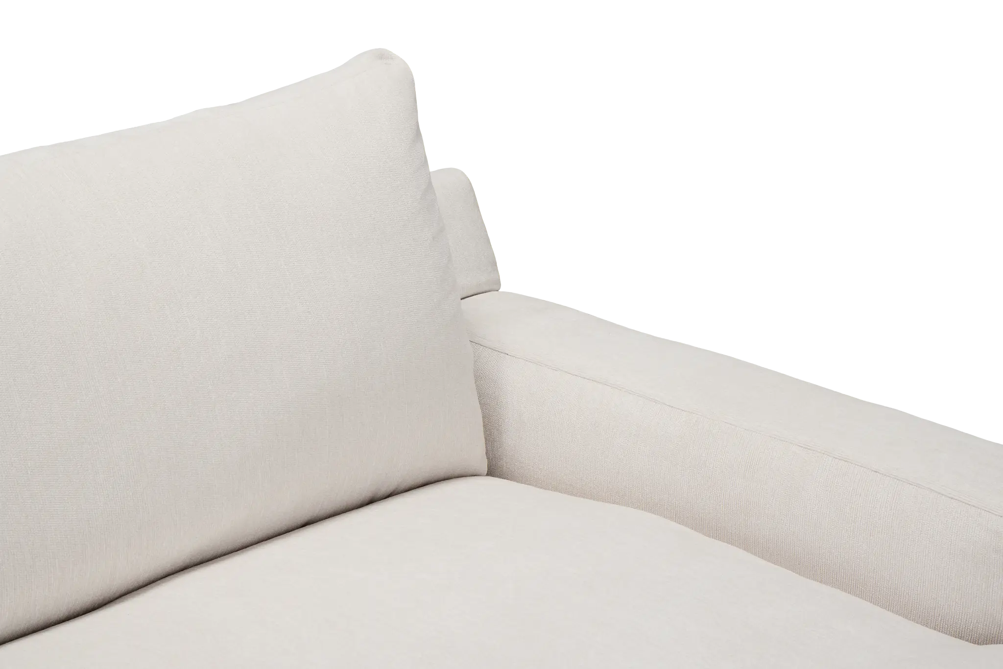 Stella Ivory Fabric Small Right Chaise Sectional Stella Ivory Fabric Small Right Chaise Sectional