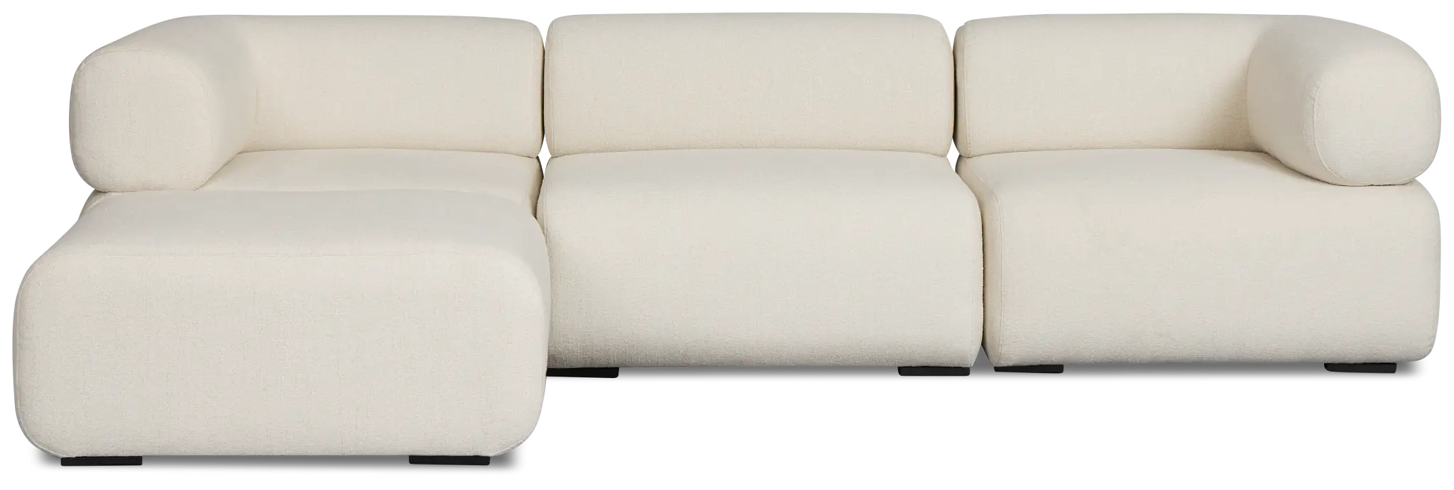 Celeste Light Beige Fabric 4-piece Chaise Sectional Celeste Light Beige Fabric 4-piece Chaise Sectional