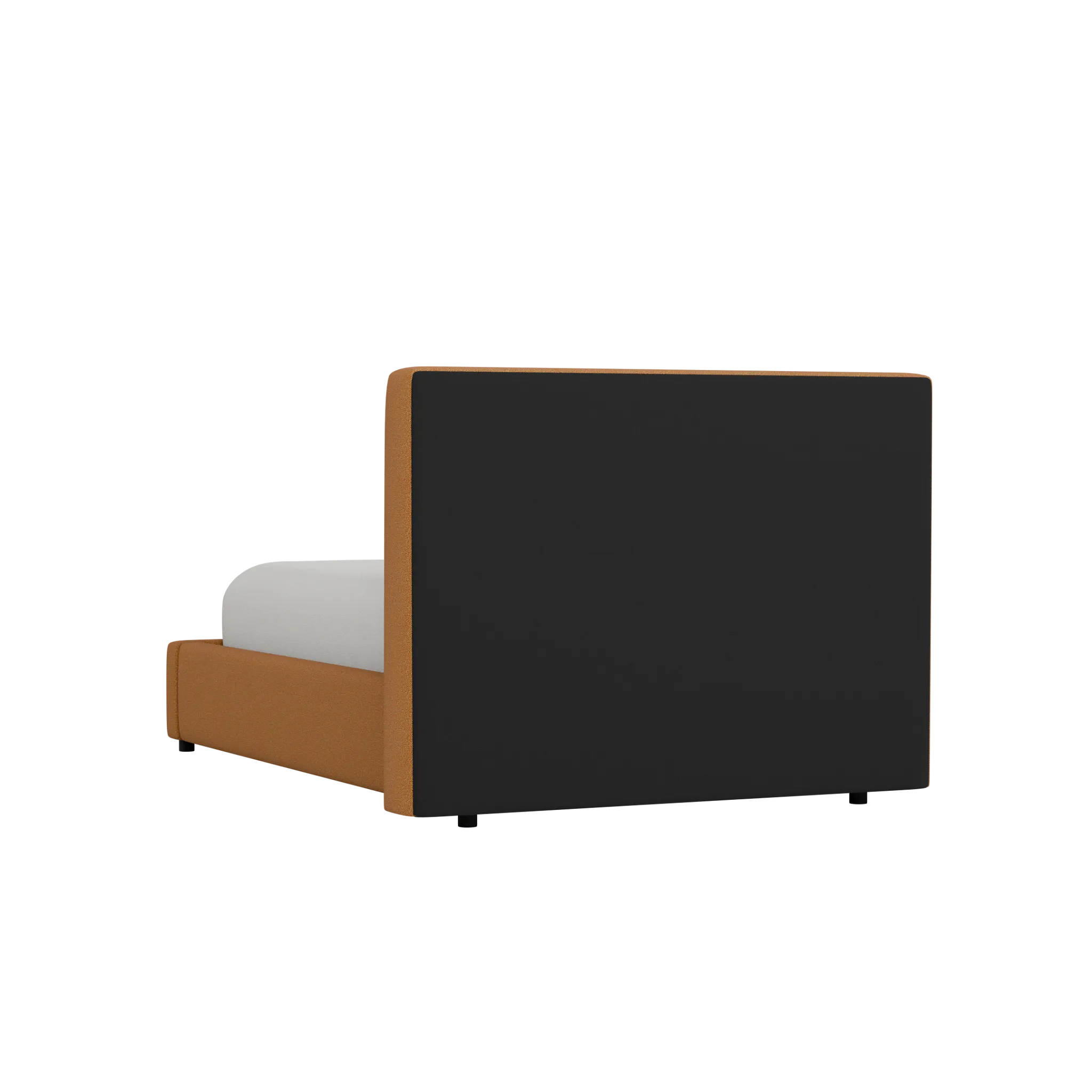 Grayton Elite Light Brown 44" Upholstered Platform Bed