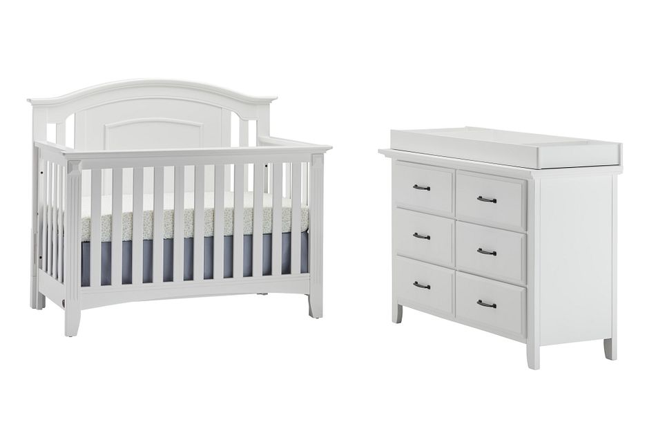 Willowbrook White Small Crib Bedroom Baby Kids Cribs City