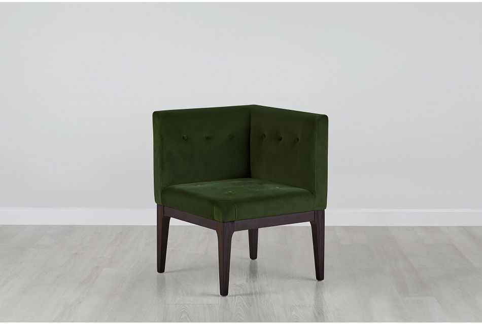 Reilly Dark Green Velvet Accent Chair
