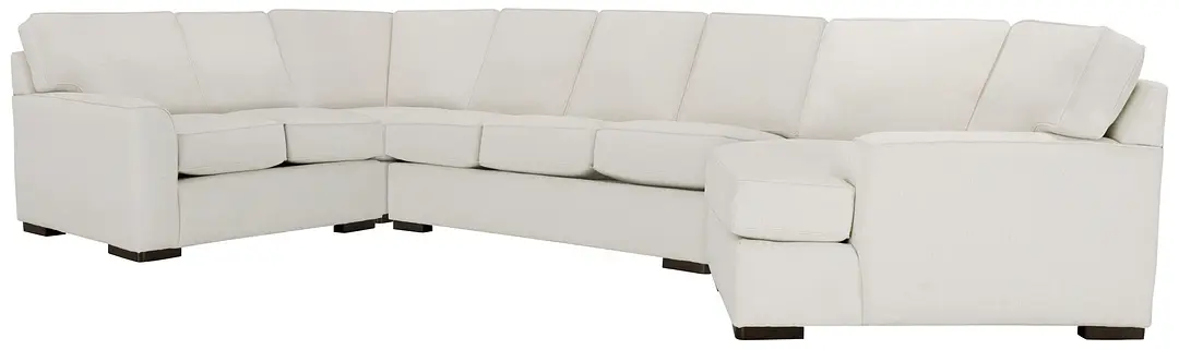 Austin White Fabric Right Cuddler Memory Foam Sleeper Sectional Austin White Fabric Right Cuddler Memory Foam Sleeper Sectional