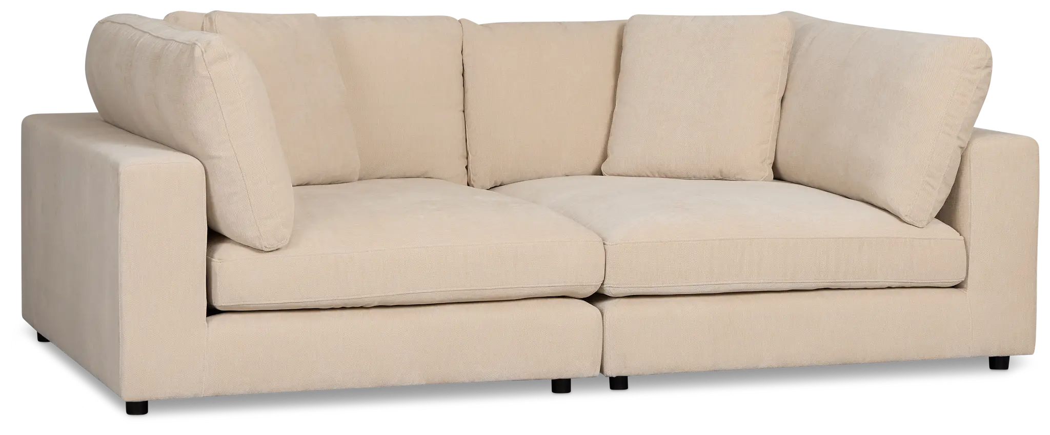 Lounge Light Beige Fabric Double Chaise Daybed Lounge Light Beige Fabric Double Chaise Daybed