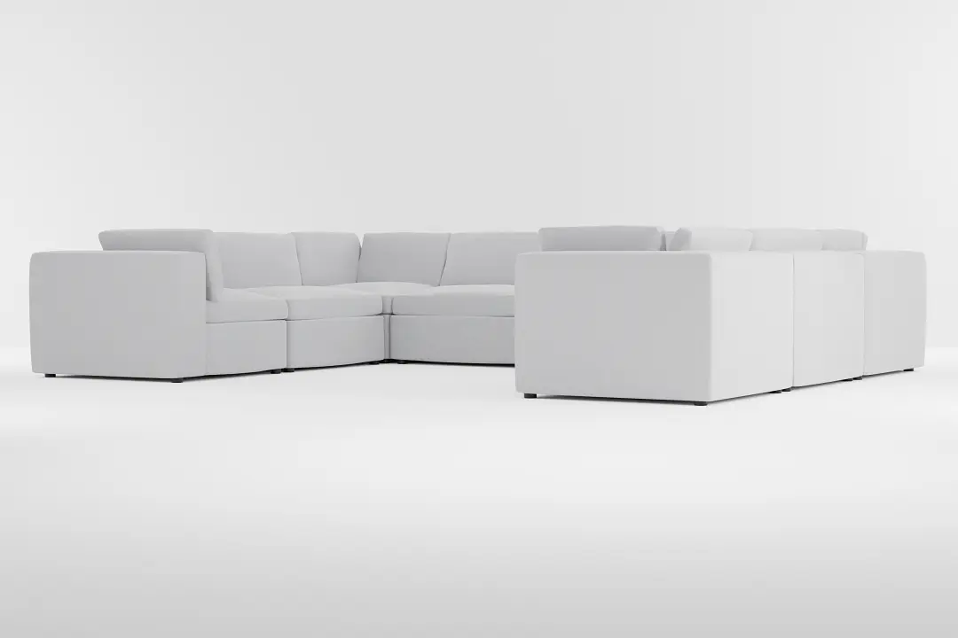 Destin Delray Light Gray Fabric 8-piece Modular Sectional Destin Delray Light Gray Fabric 8-piece Modular Sectional