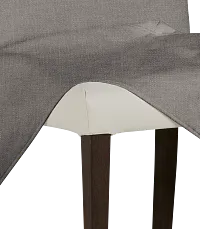 Harbor Dark Gray Long Slipcover Chair With Medium-tone Leg