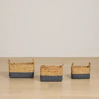 Bonnie Set Of 3 Brown Basket