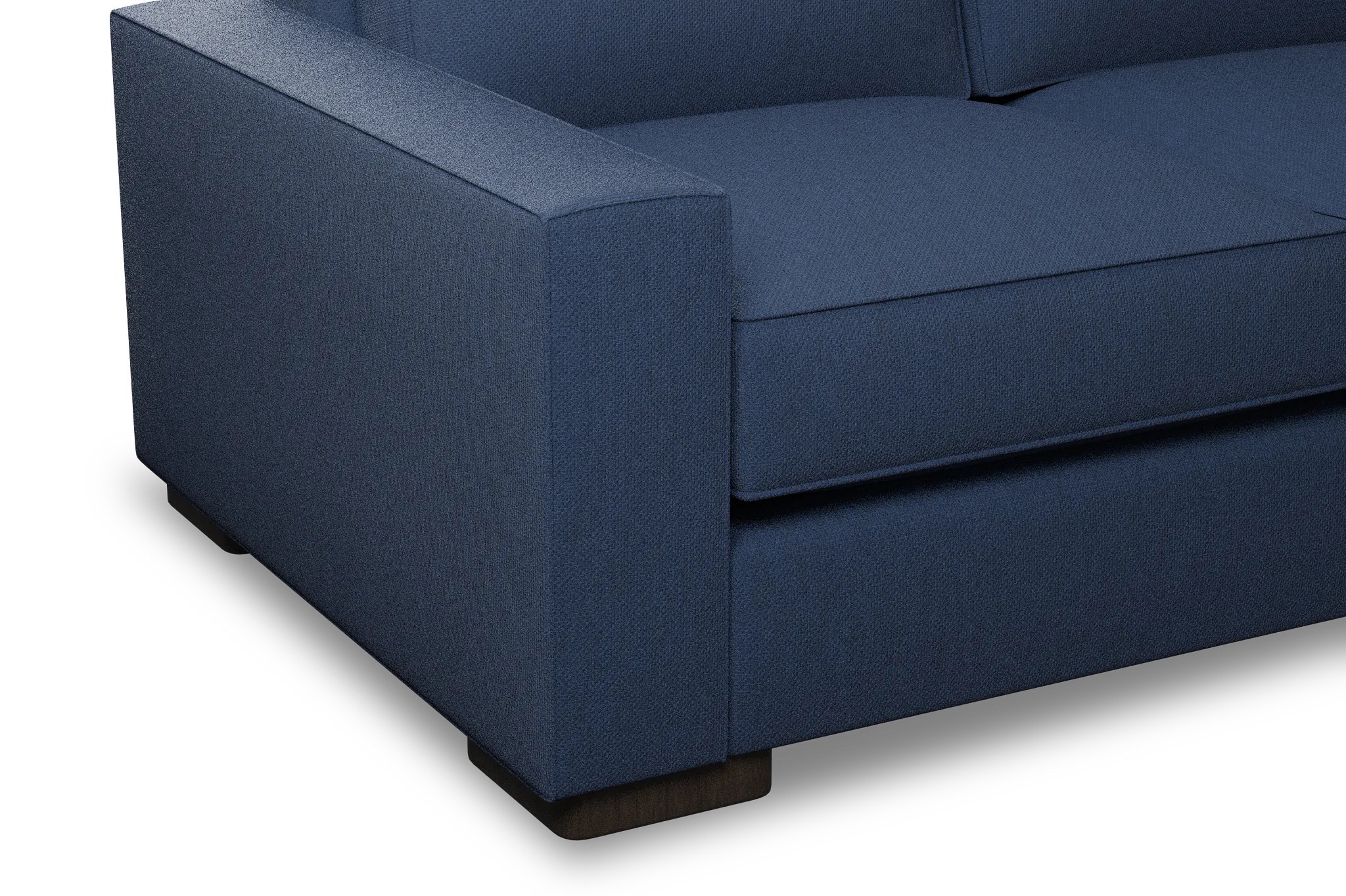 Edgewater Revenue Dark Blue 96" Sofa W/ 3 Cushions