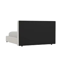 Grayton Gellar Beige 44" Upholstered Platform Bed