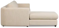 Alma Light Beige Fabric Left Chaise Sectional