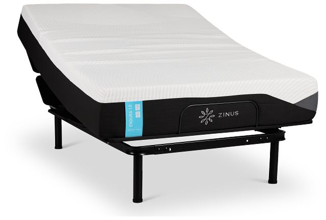 Zinus Endura 1.0 Firm Slat Adjustable Mattress Set