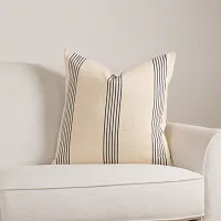 Oshani Ivory 24" Square Accent Pillow