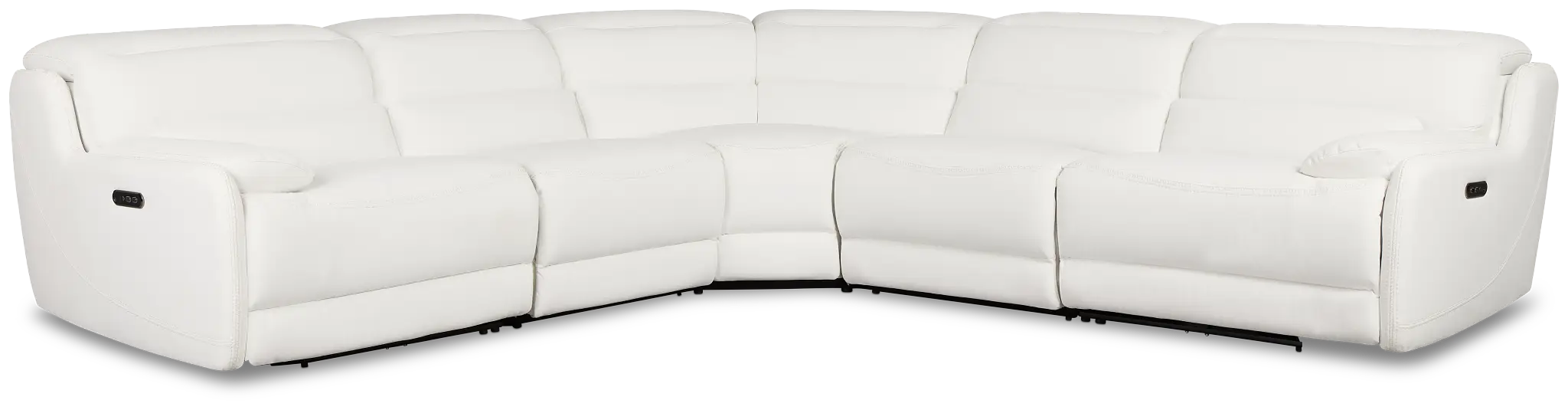 Jett White Micro Small Two-arm Power Reclining Sectional Jett White Micro Small Two-arm Power Reclining Sectional