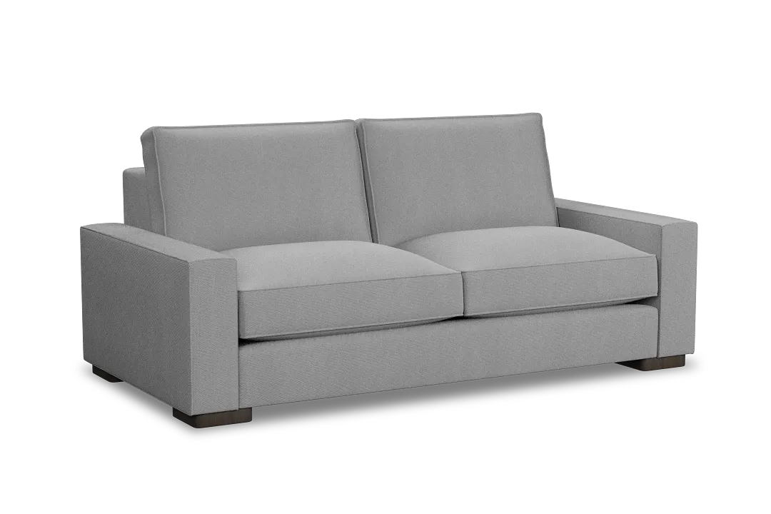 Edgewater Delray Light Gray 84" Sofa W/ 2 Cushions