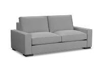 Edgewater Delray Light Gray 84" Sofa W/ 2 Cushions