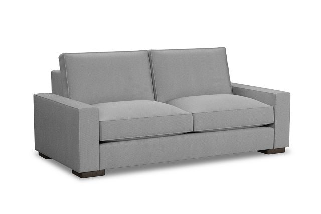 Edgewater Delray Light Gray 84" Sofa W/ 2 Cushions