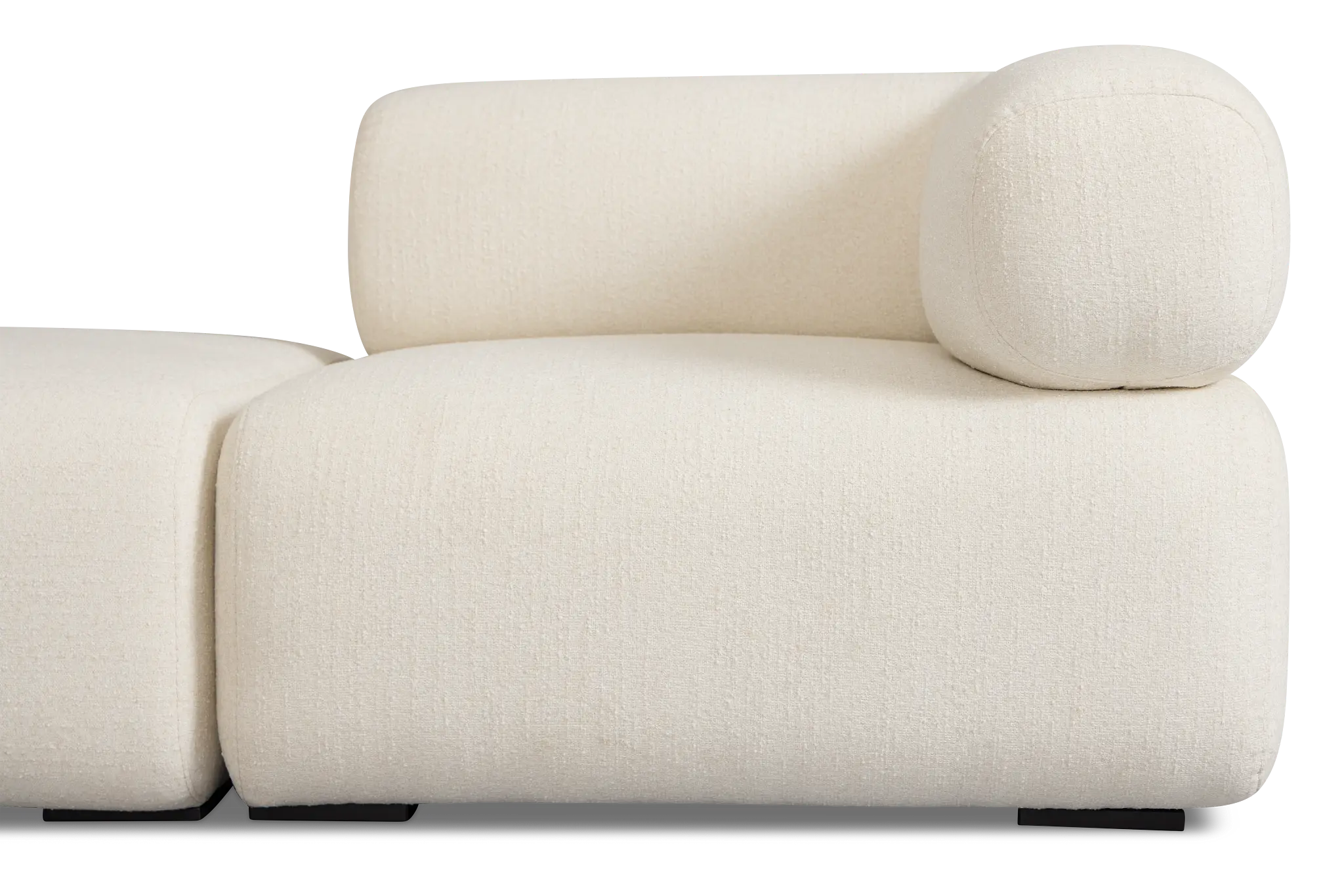 Celeste Light Beige Fabric 5-piece Modular Sectional With Armless Ottoman Celeste Light Beige Fabric 5-piece Modular Sectional With Armless Ottoman