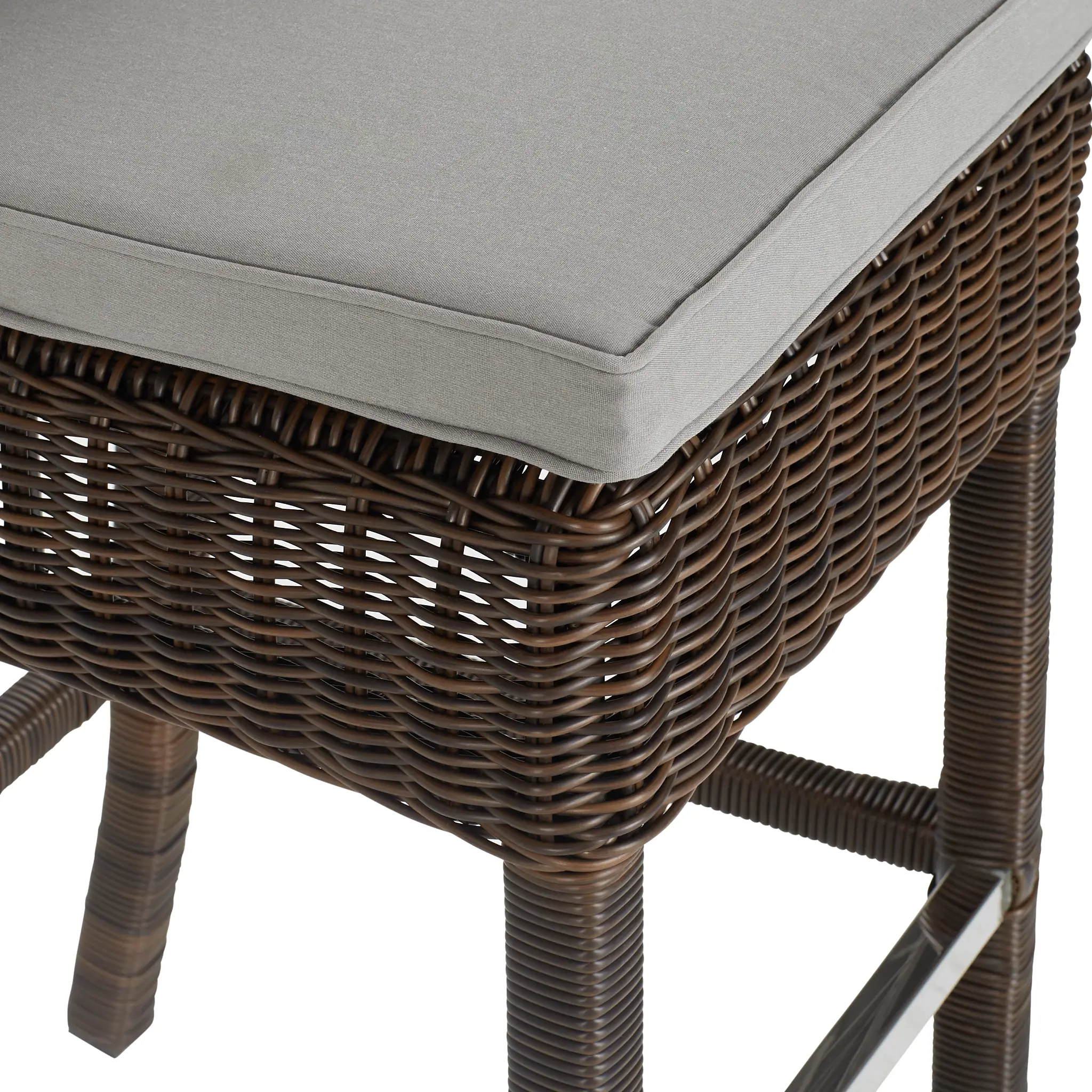 Canyon Dark Brown Gray Woven 30" Barstool Canyon Dark Brown Gray Woven 30" Barstool
