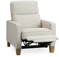 Bayside Light Beige Fabric Power Recliner
